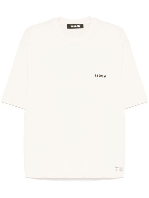 Logo-print T-shirt - Neutrals