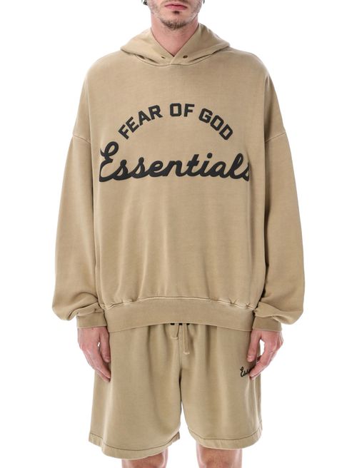 Beige Graphic Logo Hoodie