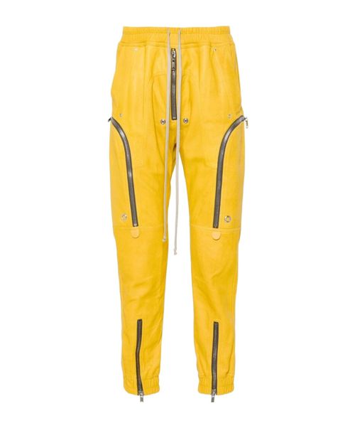 Bauhaus leather cargo trousers