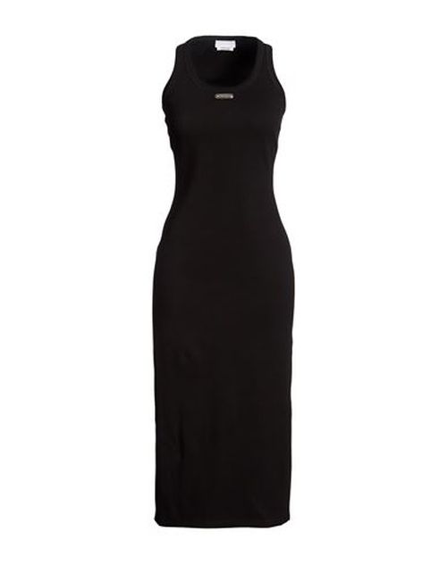 Woman Midi dress Black Size 4 Cotton, Elastane