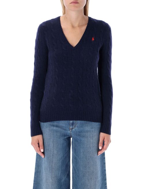 랄프로렌 여성 클래식 브이넥 스웨터 12622140