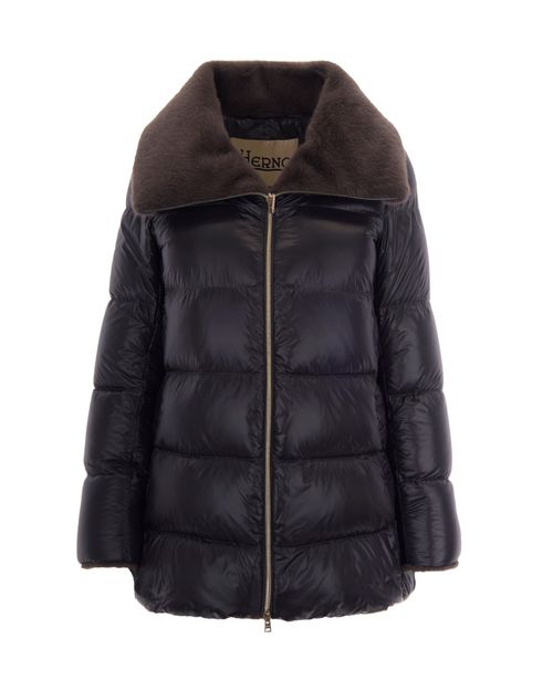 Black Quilted Shawl Neck Jacket