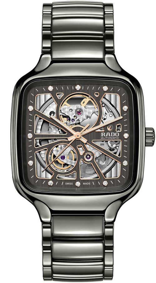 Watch True Square Automatic Open Heart 38mm with Grey Dial