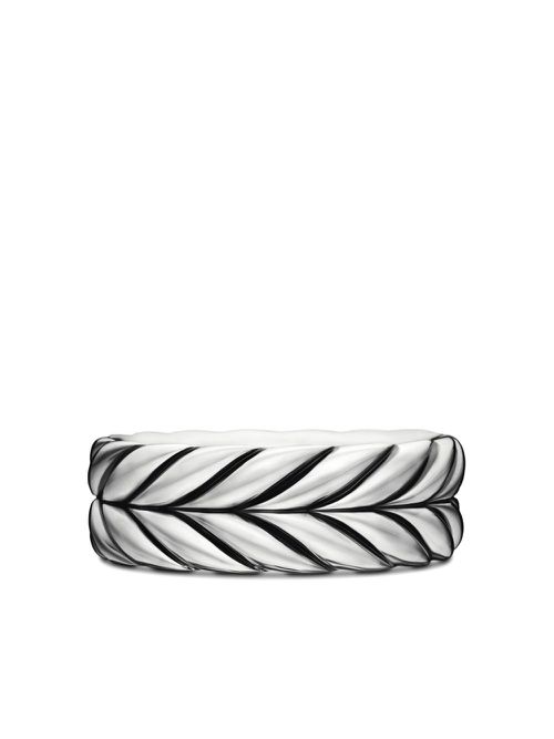 Sterling silver chevron ring