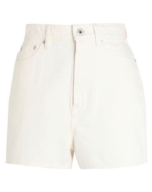 Woman Denim shorts Ivory