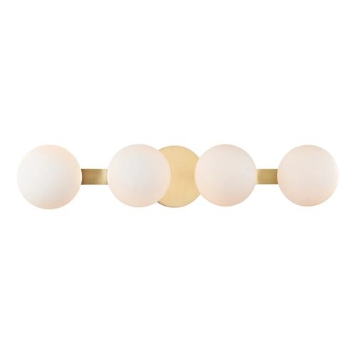 Baird 4-Light LED Bathroom Vanity Light in Aged Bra