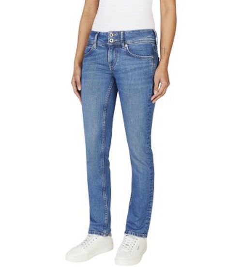 Pepe Jeans for woman. PL204729NC3 Slim fit jeans Venus blue (33/32), Casual, Cotton, Denim, Sustainable
