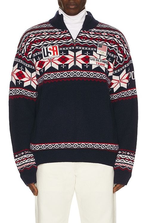 Polo Ralph Lauren Winter Olympics Pullover Sweater in Navy Combo - Navy. XXL/2X also in XL/1X