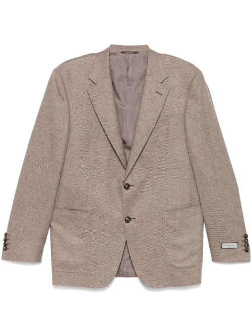 Single-breasted blazer - Brown