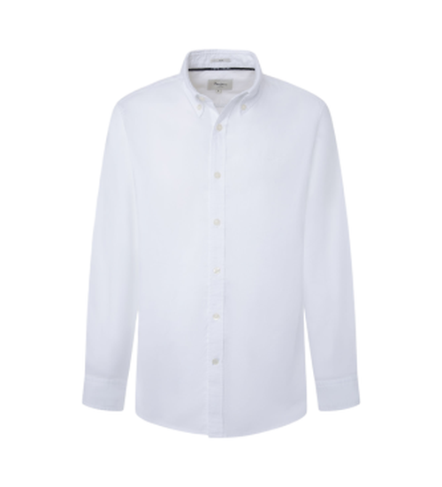 Pepe Jeans for man. PM308729 Mallon Shirt white (M), Casual, Cotton, Long sleeve