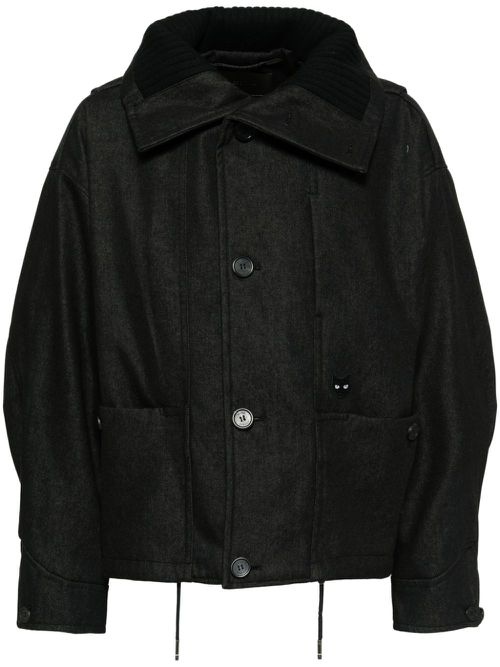 Panther denimlike jacket - Black