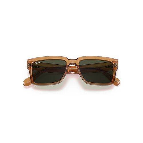 Ray-Ban Inverness @collection Sunglasses Transparent Light Brown Frame Green Lense