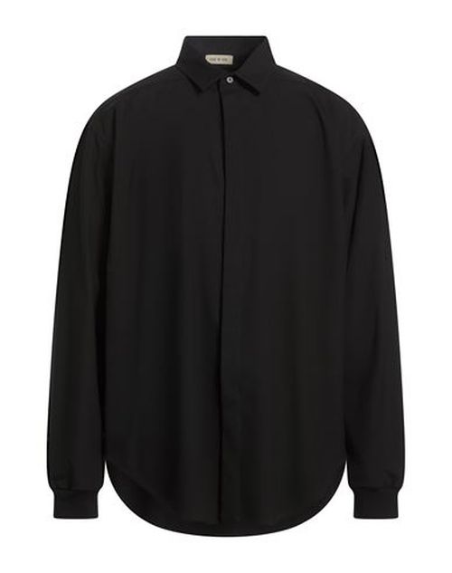 Man Shirt Black Size M Cotton, Virgin Wool, Elastane, Wool