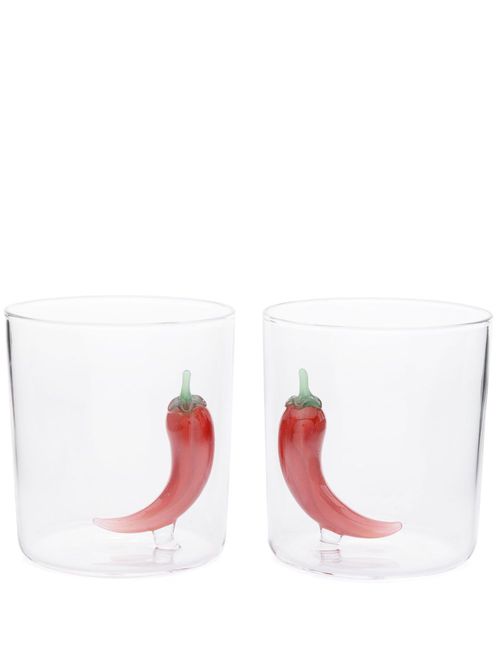 X Browns Clear Picante Cocktail Glasses Set - Unisex - Glass