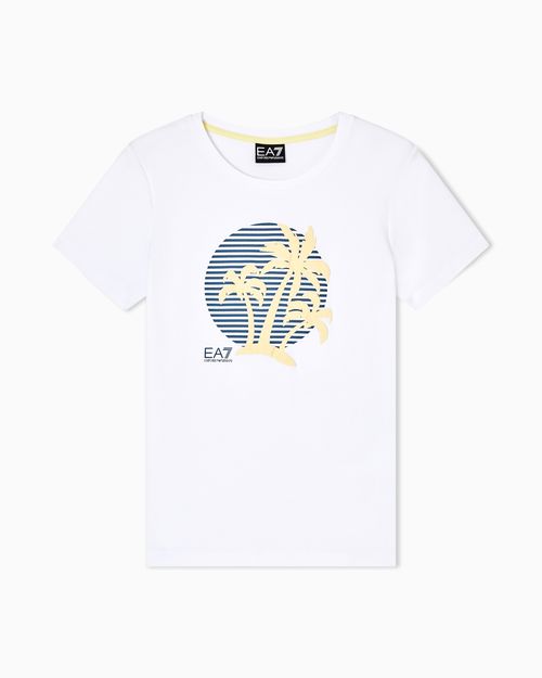 Stretch jersey crew-neck T-shirt