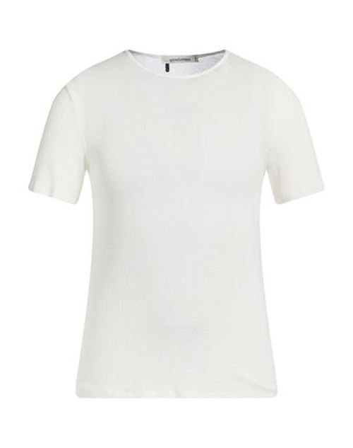 Man Sweater White Size 40 Viscose, PBT