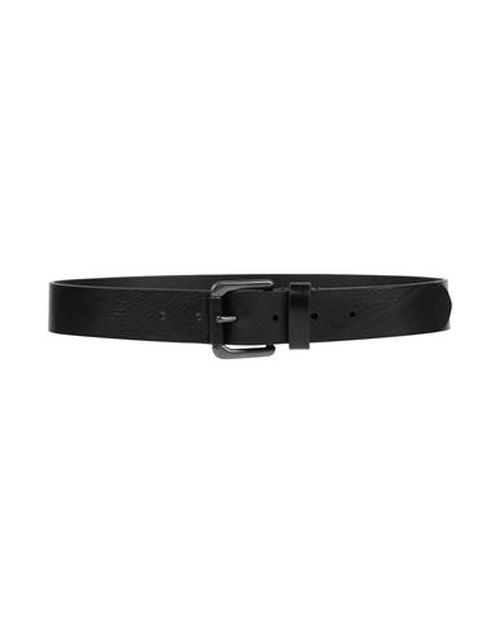 Man Belt Black Size 30 Cowhide