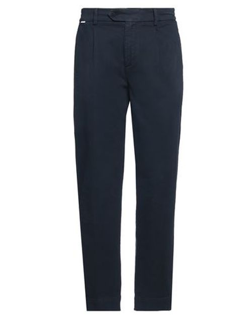Man Pants Midnight blue Size L Cotton, Elastane
