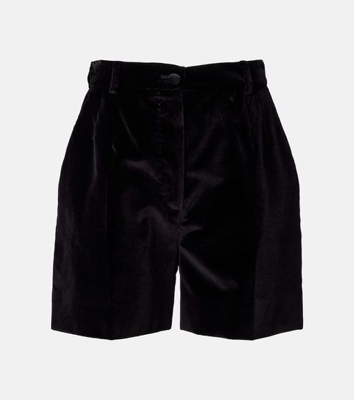 Cotton and silk-blend shorts