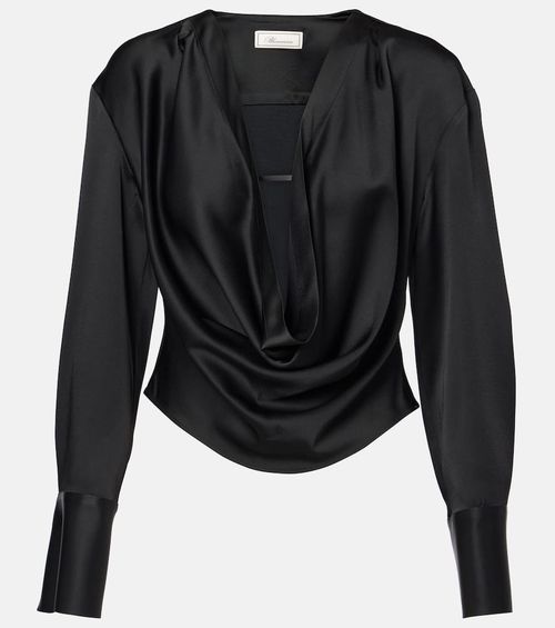 Envers draped satin top