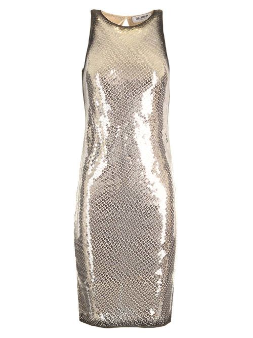 All Over Sequins Mini Dress