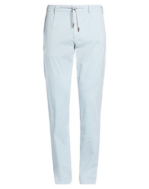 Platinum Man Pants Sky blue Size 34 Cotton, Lyocell, Silk, Elastane