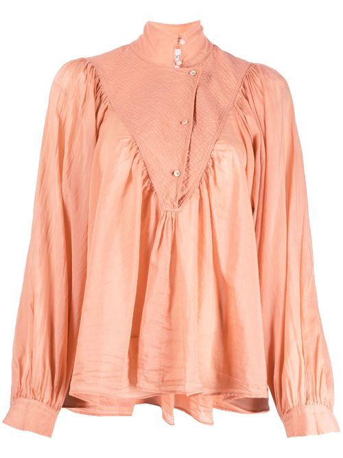 Bohemian long-sleeve shirt - Pink