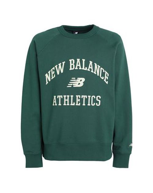 뉴발란스 남성 Athletics Varsity Fleece Crewneck Man Sweatshirt Dark green 10382904SW