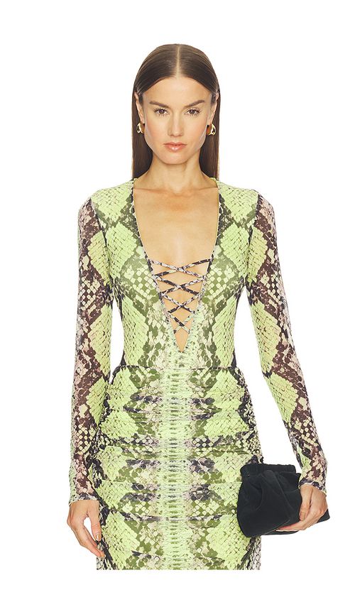 AFRM Eaton Bodysuit in Yellow. - 2X also in S, XXS, XS, M