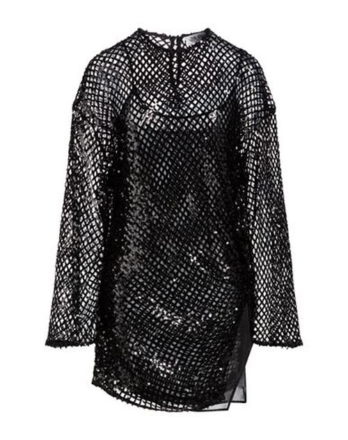Woman Mini dress Black Size 4 Polyester, Polyamide