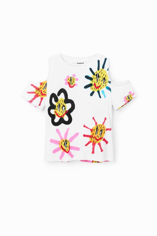 Cut-out sun T-shirt