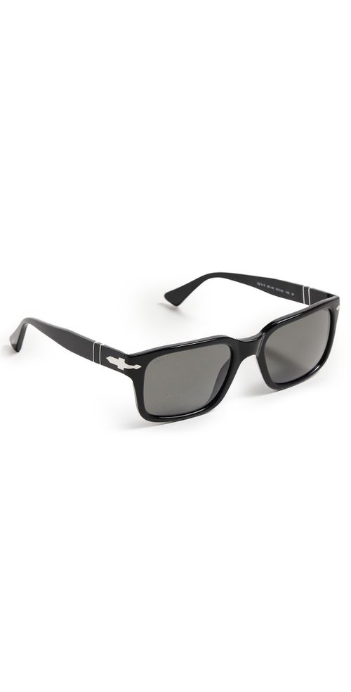 Officina Rectanguler Polarized Sunglasses Black/Polar Dark Grey One Size