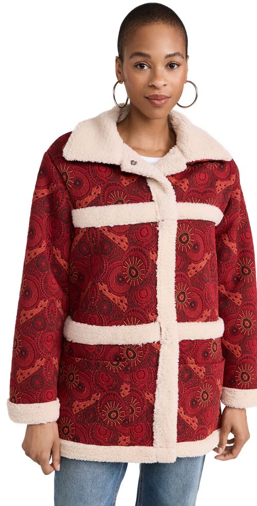 Maputo Coat Red & Cream