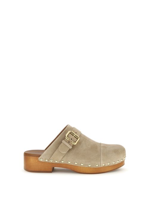 Jeannette Clog Mule — Beige