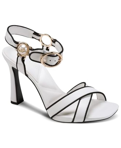 KARL LAGERFELD Paris Women's Daelin Ankle Strap Evening Dress Heel