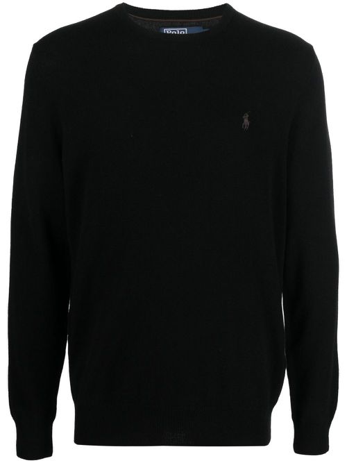 Polo Pony motif sweater - Black