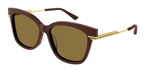 Bottega Veneta BV1296SA Asian Fit 004 Women’s Sunglasses Burgundy Size 57