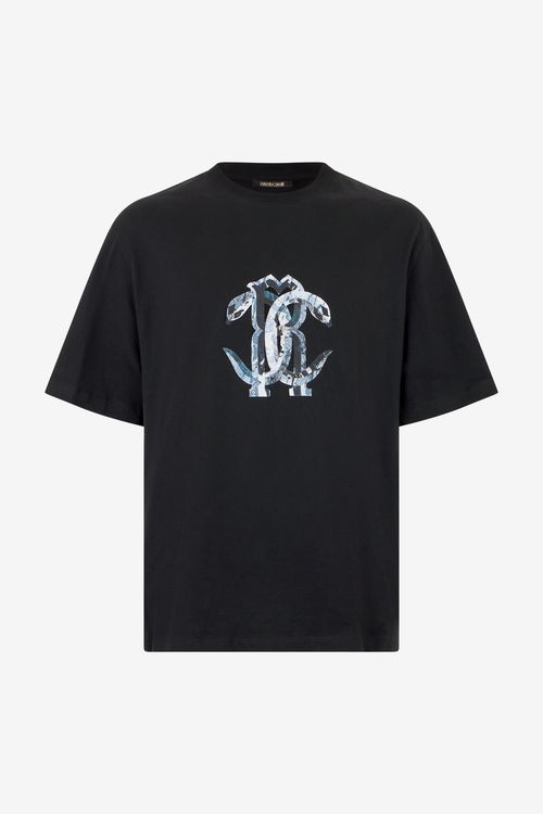 Black T-shirt With Logo - Male T