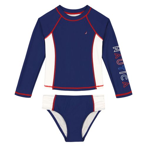Little Girls' Billboard Rash Guard Set (4-6X)