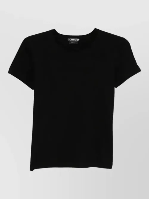 Tom Ford - cotton t shirt tf logo embroidery