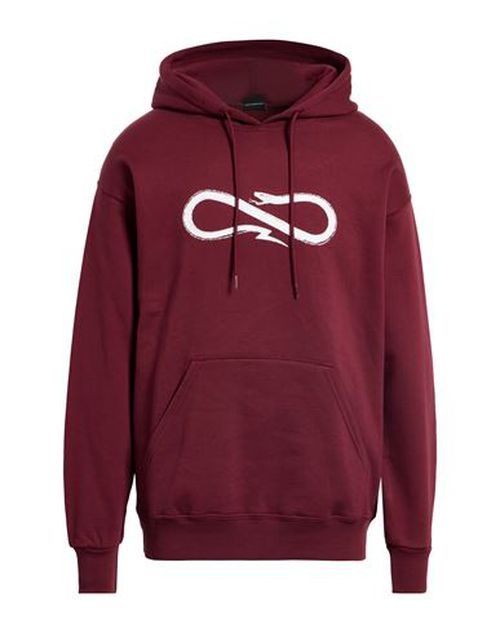 Man Sweatshirt Burgundy Size L Cotton