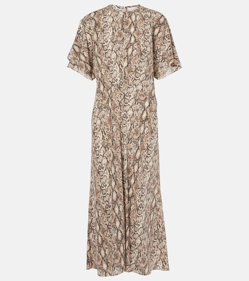 Keany printed silk-blend midi dress