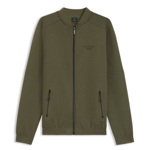 Porsche X Boss Zipper-Up Sweatshirt With Embossed Artwork