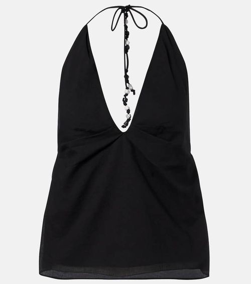 Azura halterneck cotton top