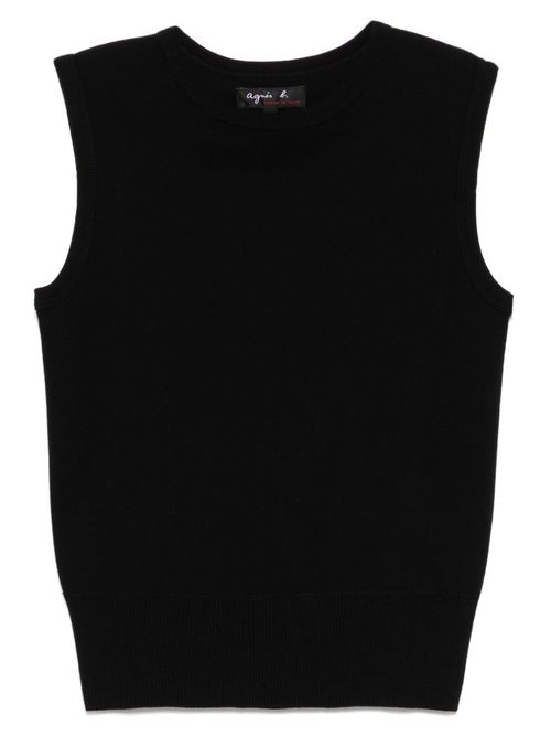 Agnès b. cotton vest - Black