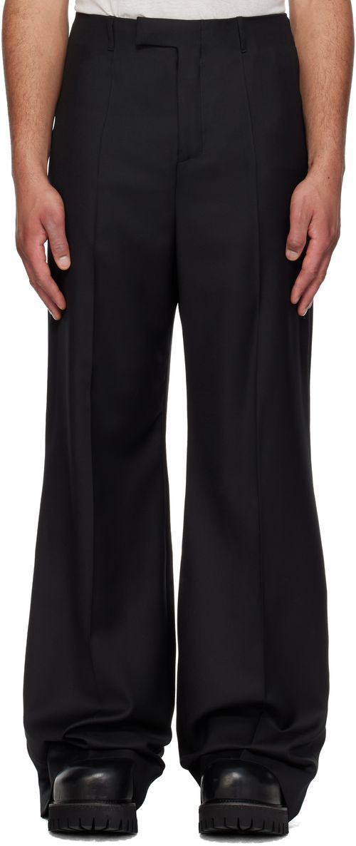 Black Wool Trousers