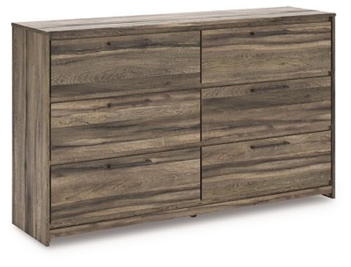 Baystorm 6 Drawer Dresser, Brown