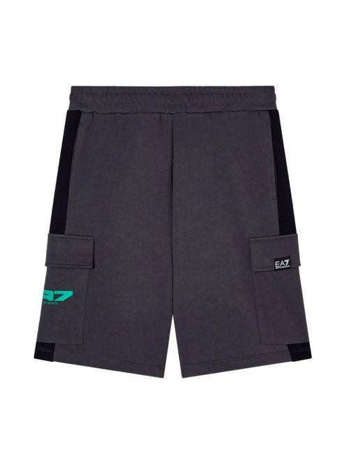 Emporio Armani Pantaloni ' EMPORIO ARMANI kids BERMUDA FELPA BERMUDA' grigio