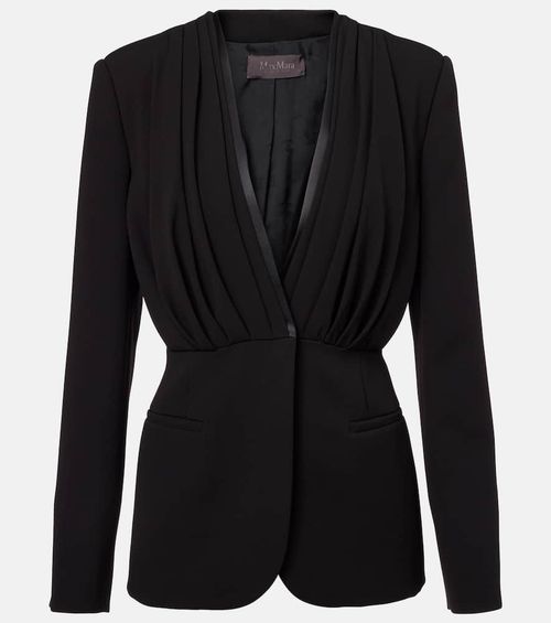 Gradi draped crêpe jacket