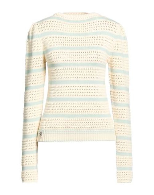 Woman Sweater Ivory Size L Viscose, Cotton
